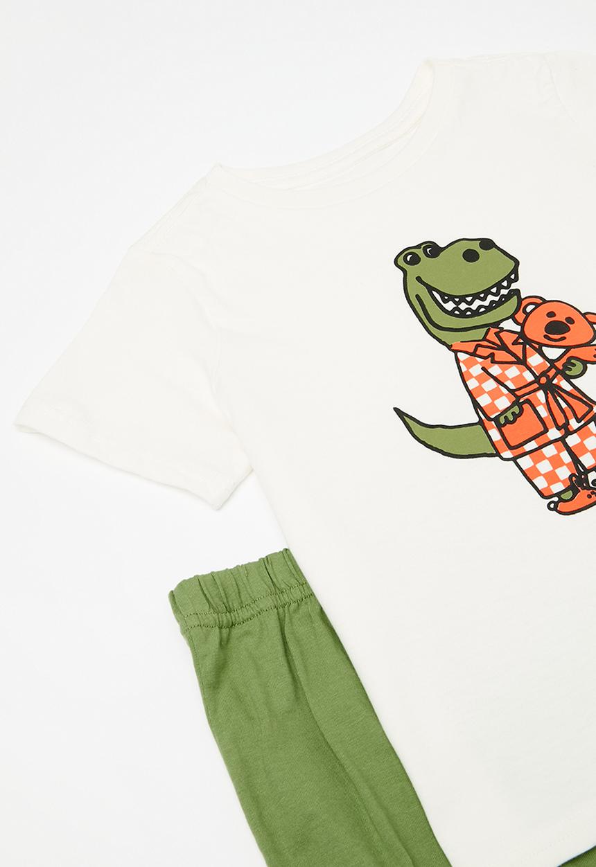 Pop Candy - Pj set - white & sage