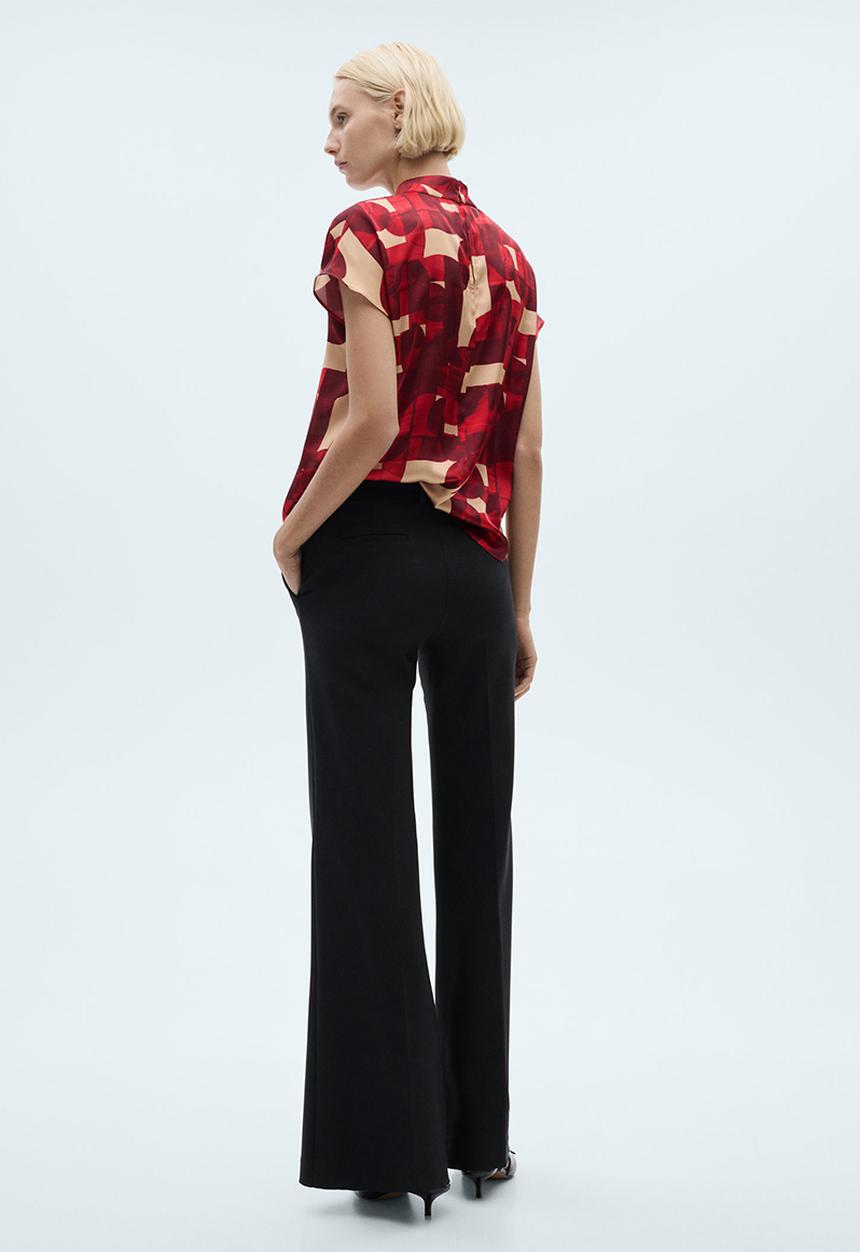 MANGO - Blouse Guillem -  Dark Red