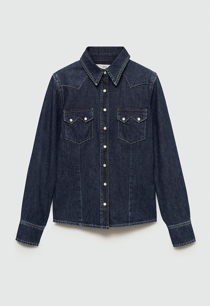 MANGO - Shirt Rodeo -  Open Blue