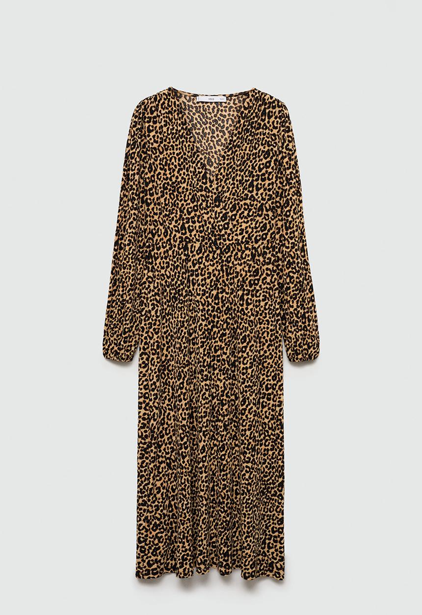 MANGO - Dress Lin -  Brown