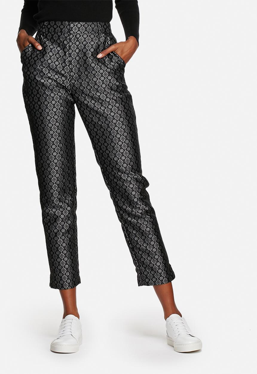Native Youth - Metallic jacquard cigarette pant