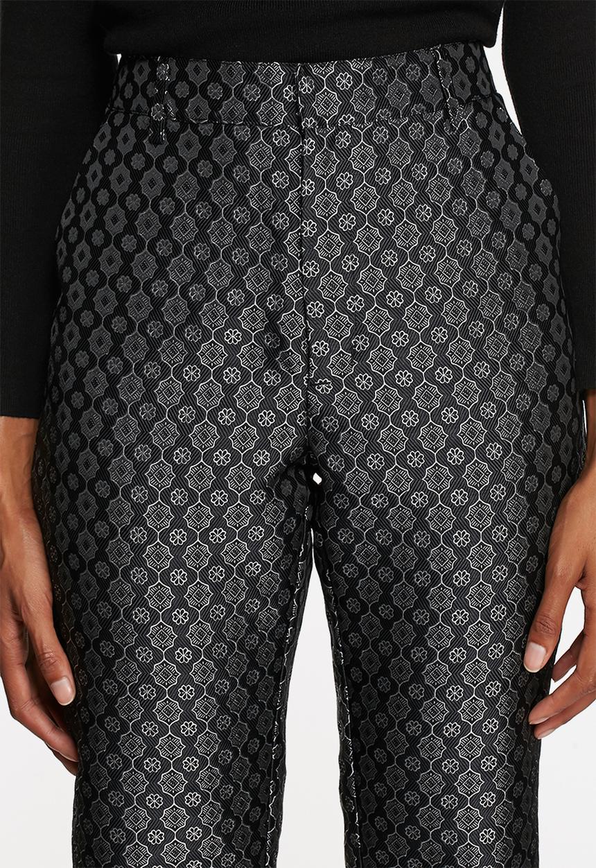 Native Youth - Metallic jacquard cigarette pant