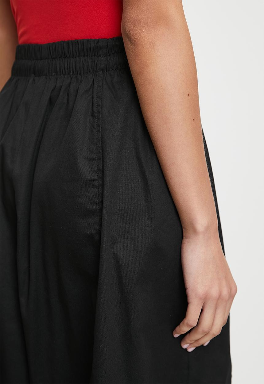 Superbalist - Barrel wide leg trouser - black
