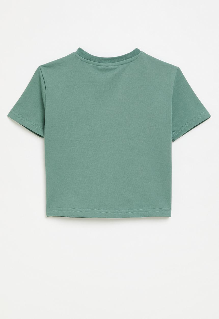 FILA - Greta Crop Top-Sagebush Green