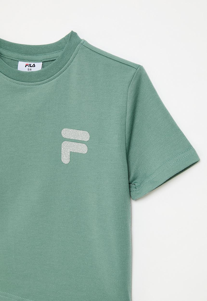 FILA - Greta Crop Top-Sagebush Green