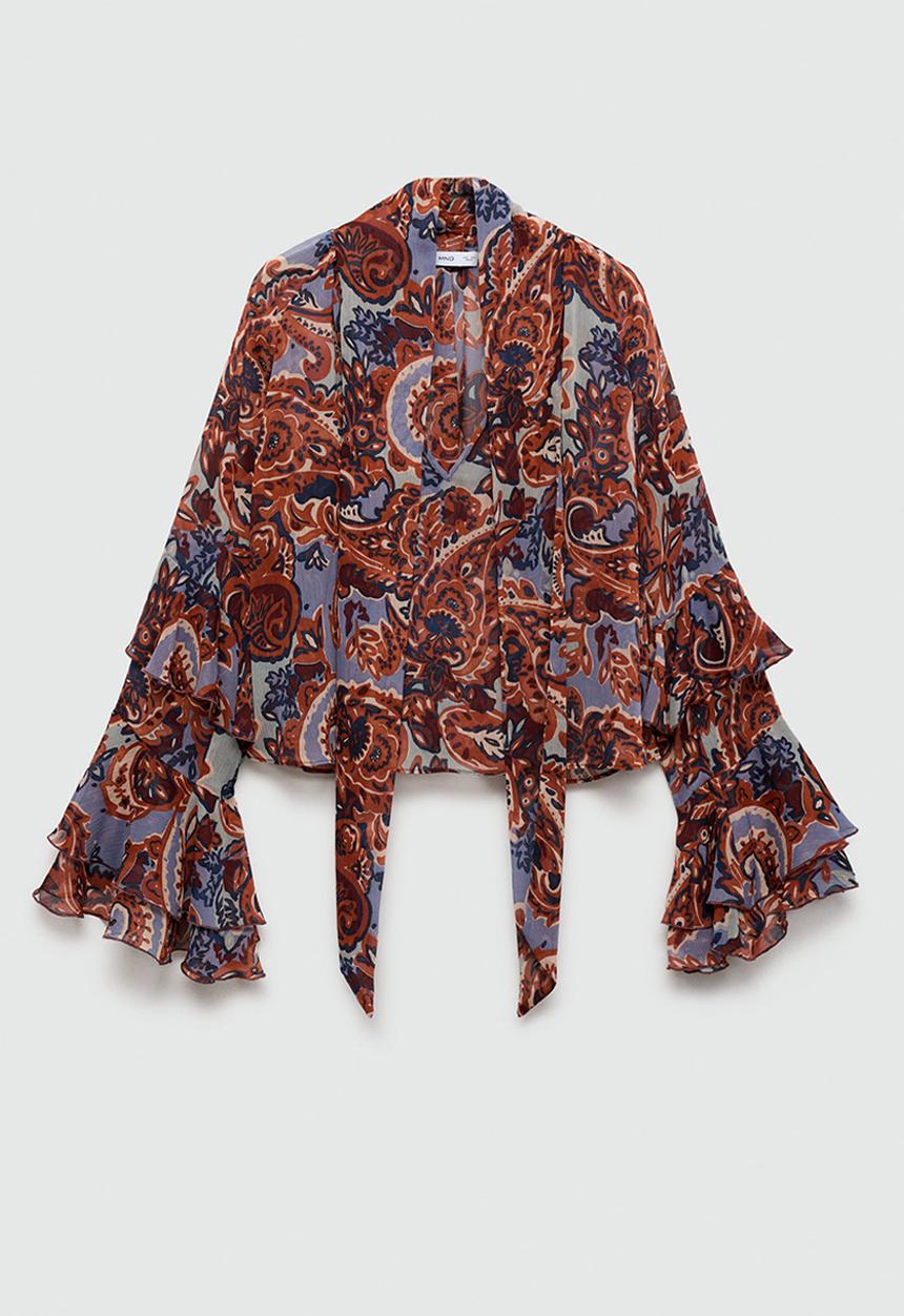 MANGO - Blouse sonja -  brown