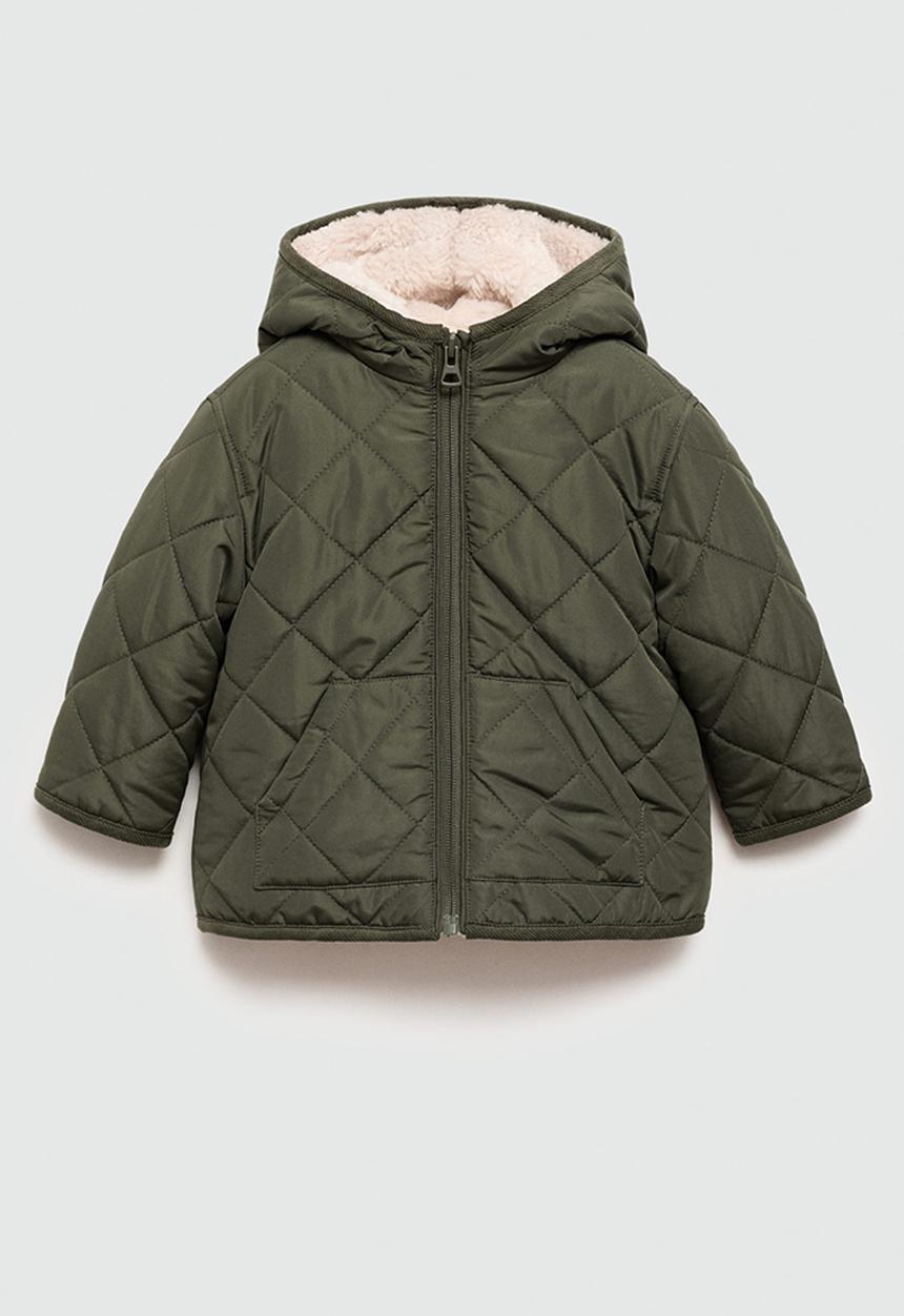 MANGO - Anorak escocia - beige/khaki