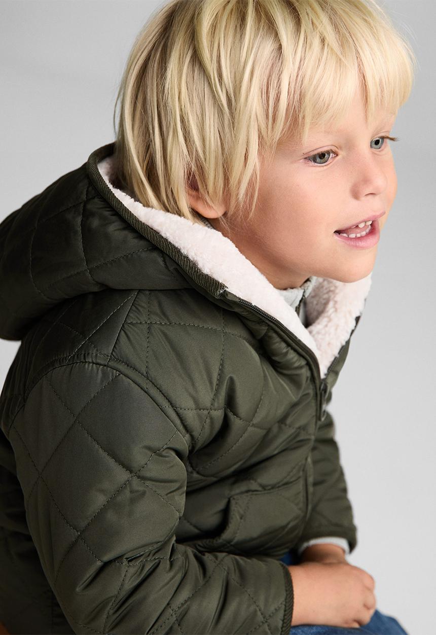 MANGO - Anorak escocia - beige/khaki