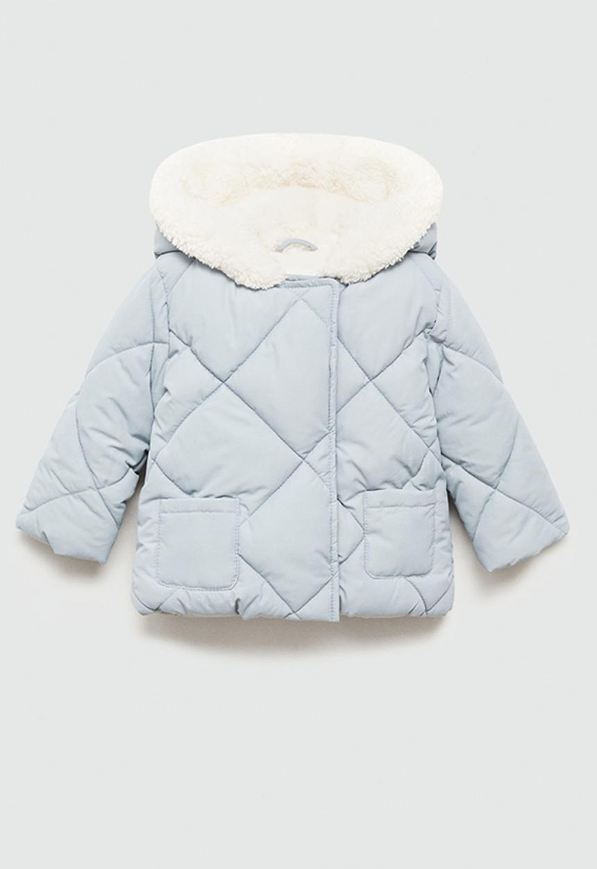 MANGO - Anorak quilt - medium blue