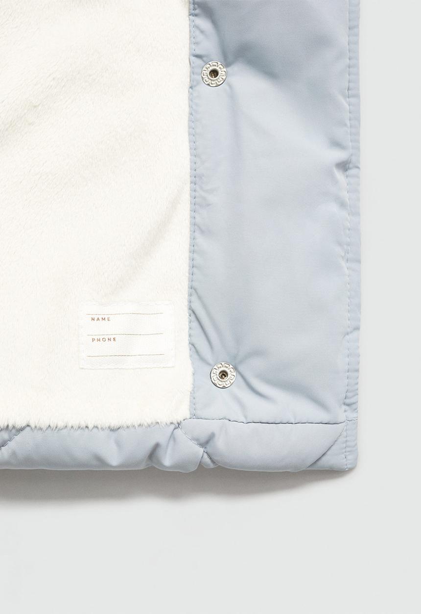 MANGO - Anorak quilt - medium blue