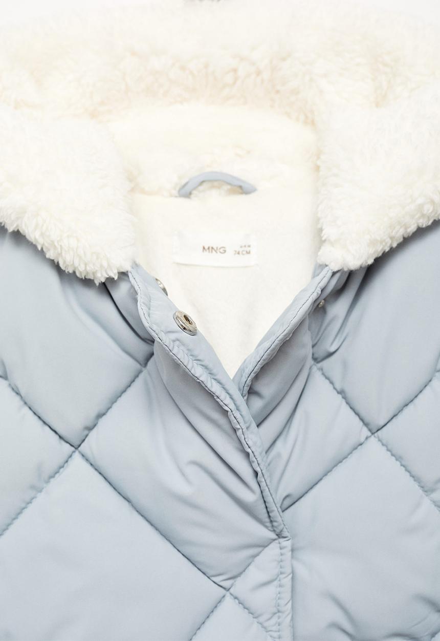 MANGO - Anorak quilt - medium blue