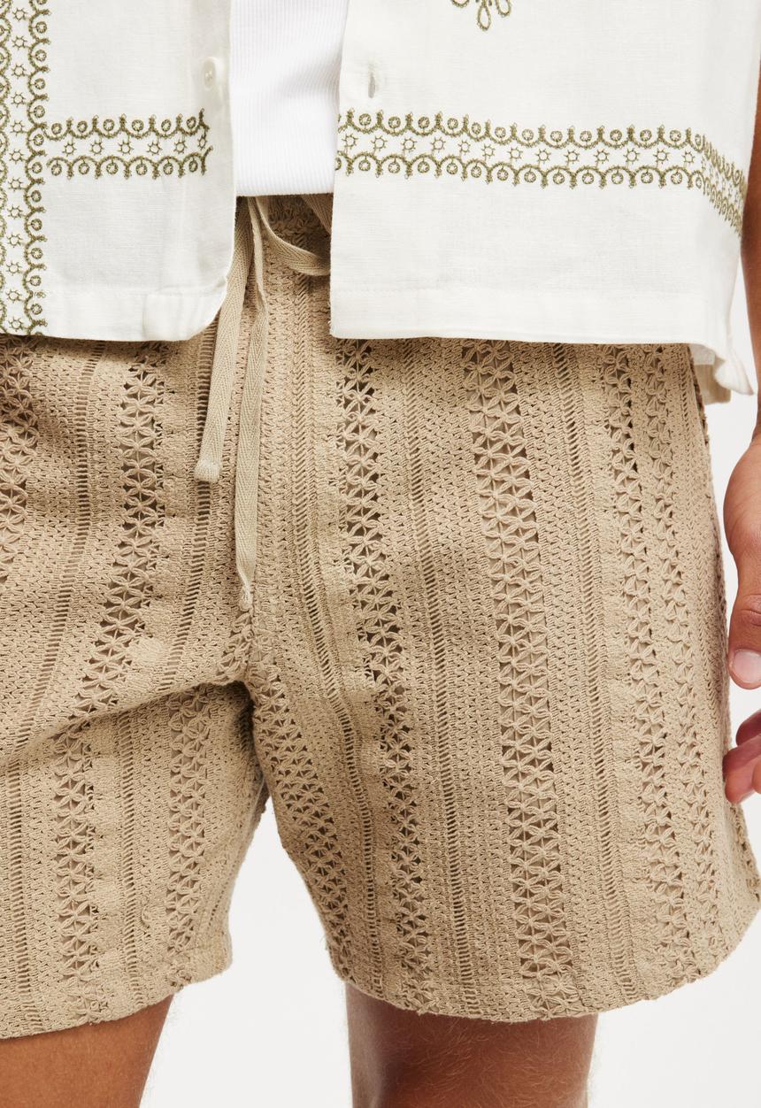 Cotton On - Easy short - taupe pattern
