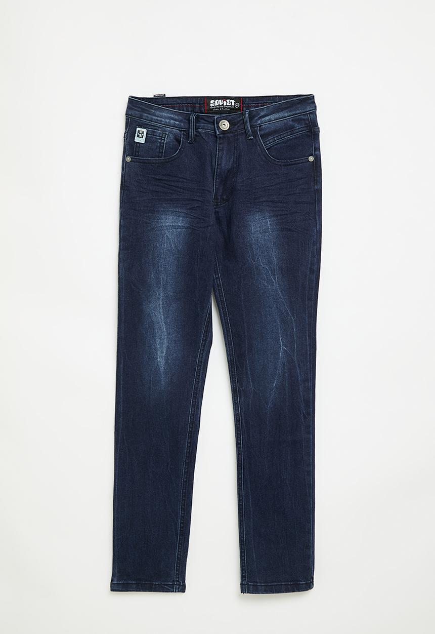 SOVIET - Boys fashion skinny denim - indigo