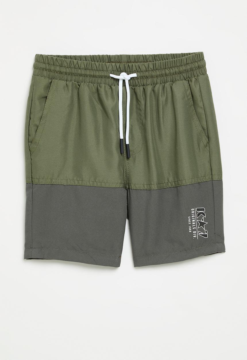 K-STAR 7 - Universe boys shorts - pebble/charcoal