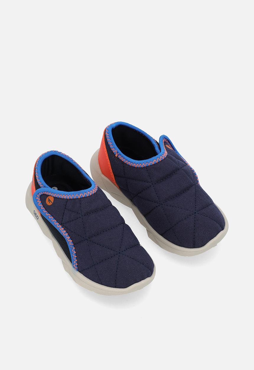Hi-Tec - Geo-Lite infants velcro- Navy/Orange