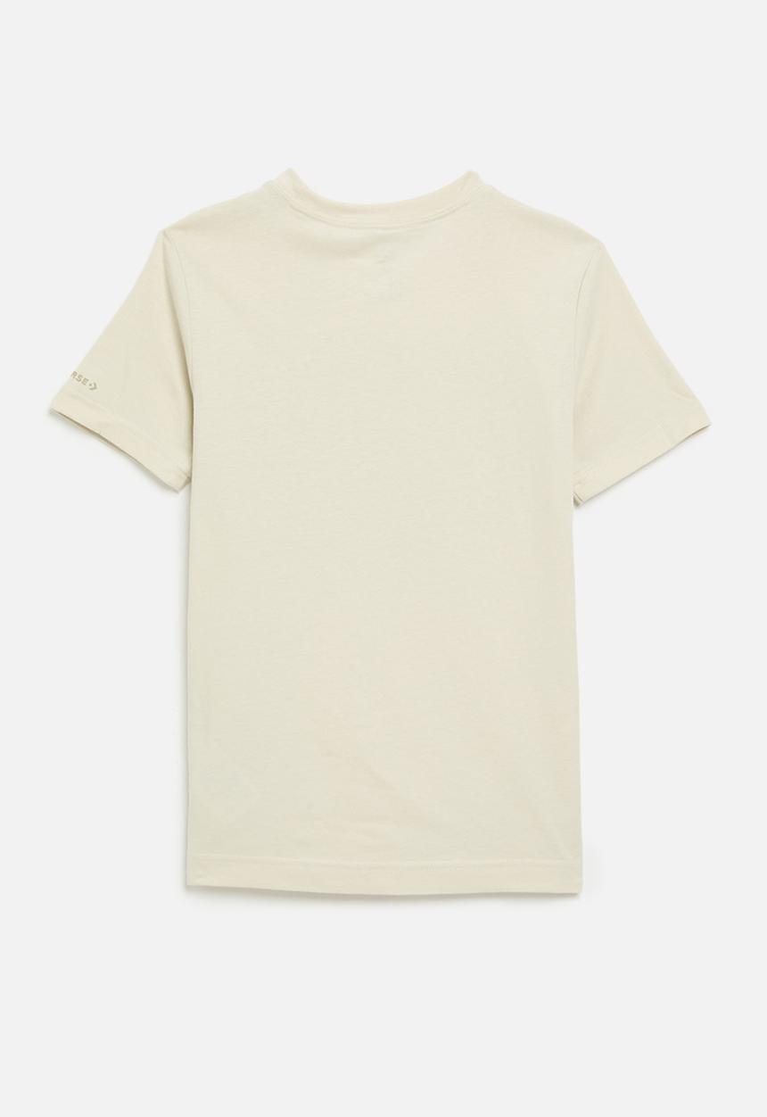 Converse - Cnvb collegiate crest short sleeve tee - converse natural ivory
