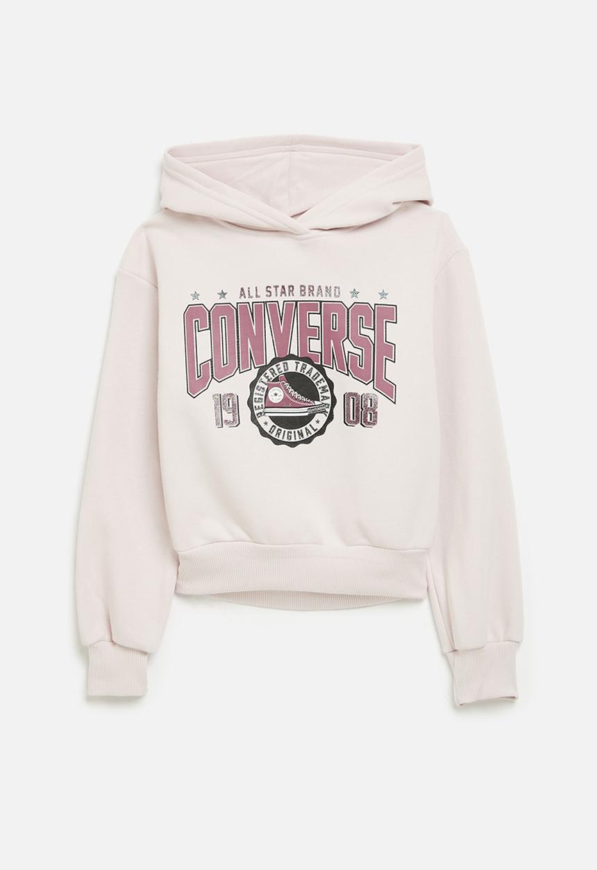 Converse - Cnvg boxy graphic hoodie - blush hush