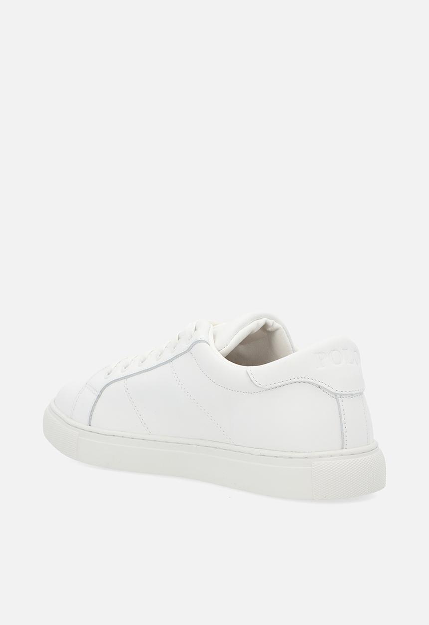 POLO - Classic white leather sneaker - white