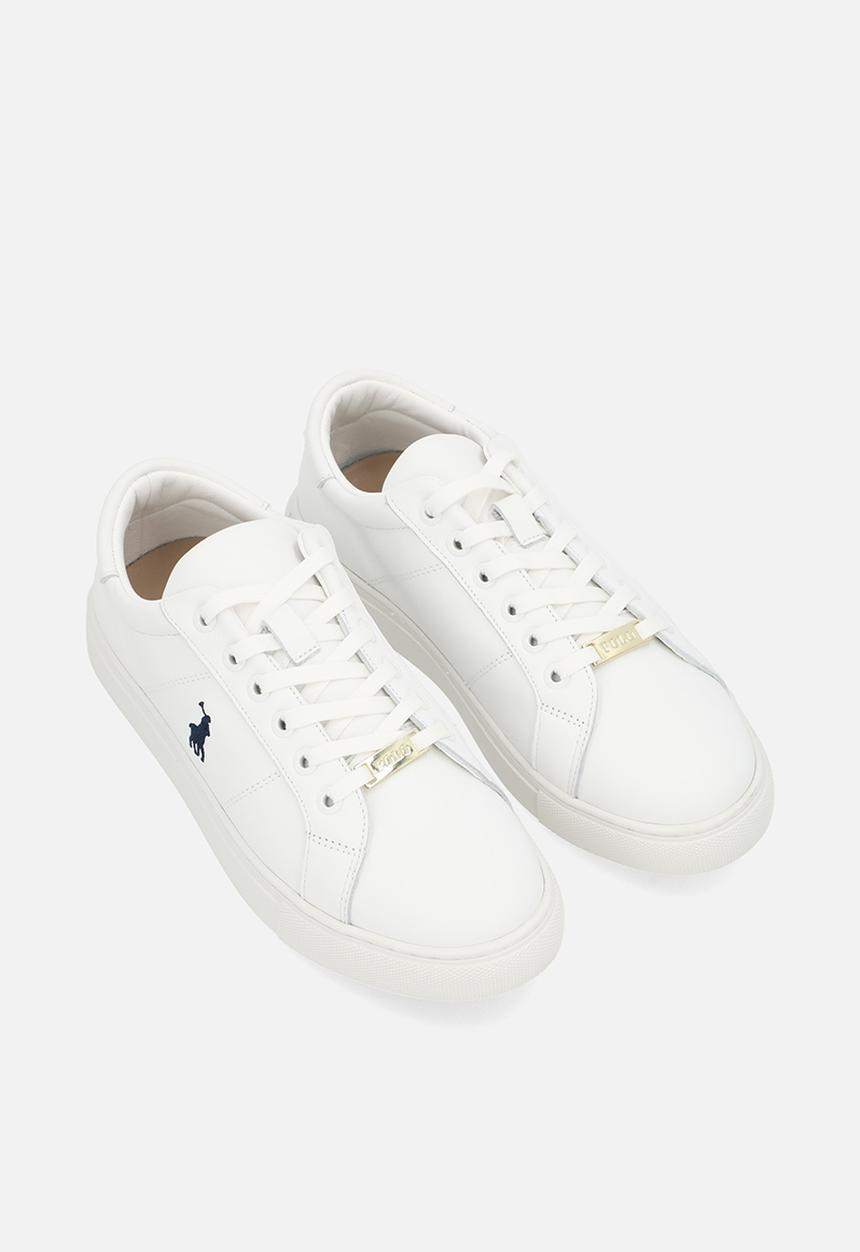 POLO - Classic white leather sneaker - white