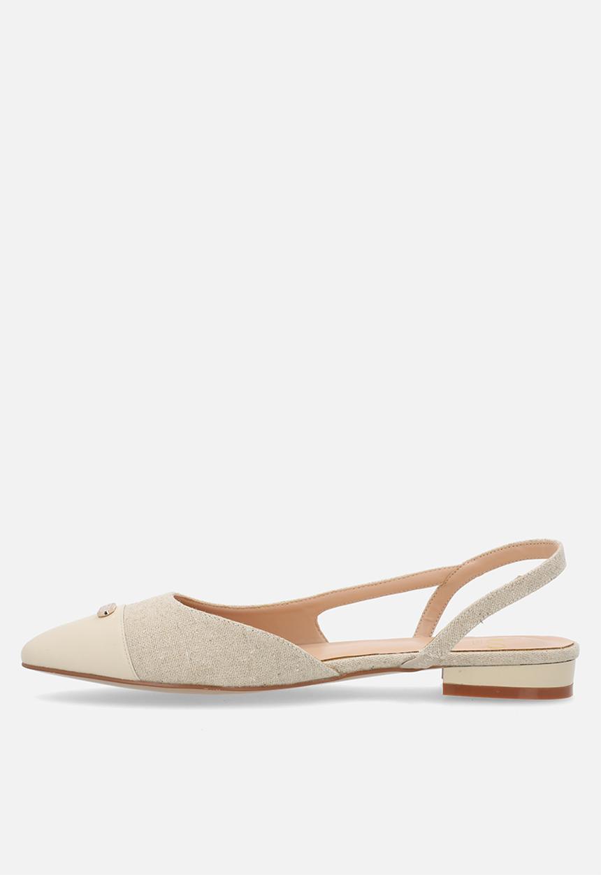 POLO - Round slingback flat - neutral