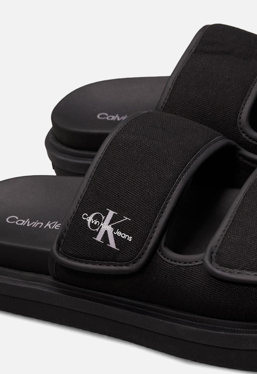 Calvin Klein - Double Bar Sandal Mtl - Black