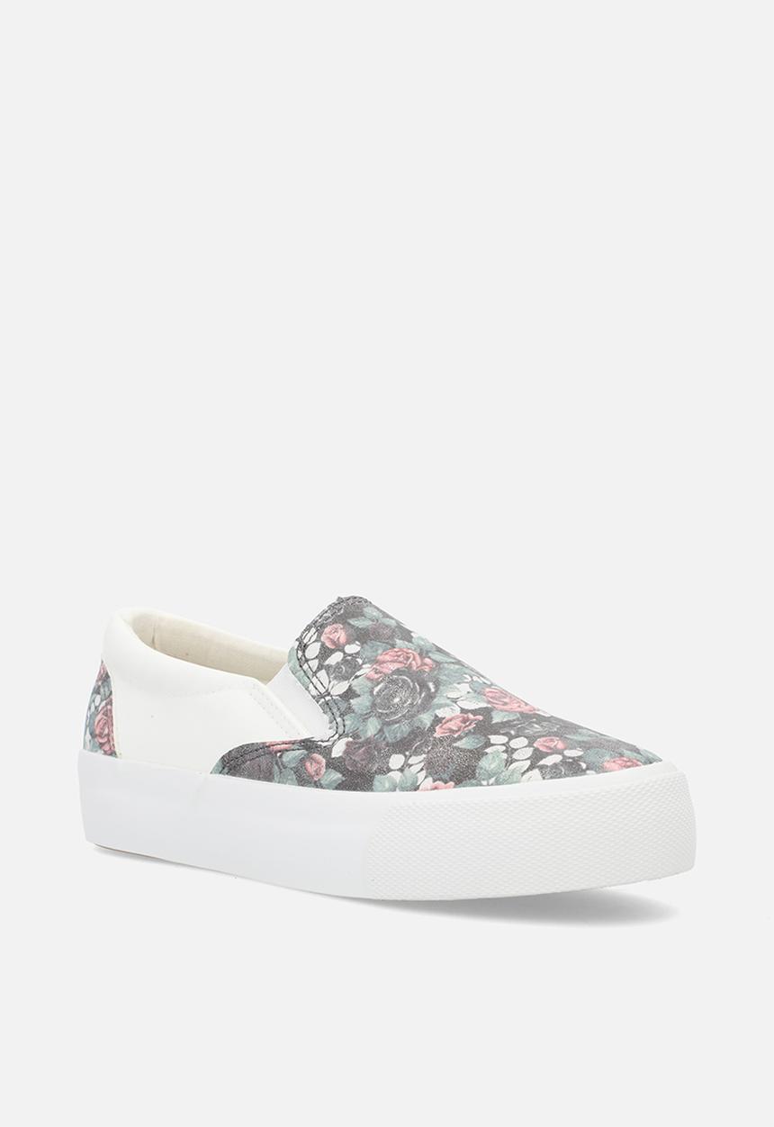 Madison® - Floral sneaker - black