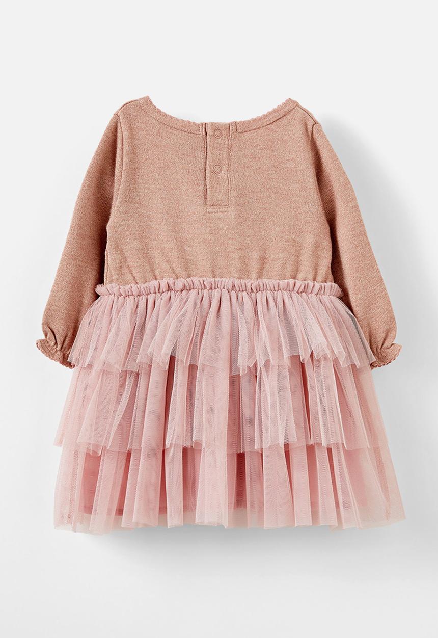 Cotton On - Coco shimmer tulle dress - blush shimmer