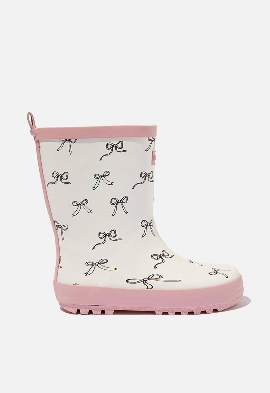Cotton On - Kids rainboot - zephyr/bows