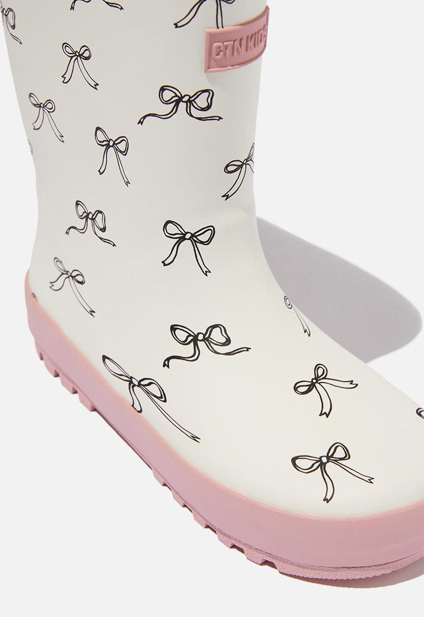Cotton On - Kids rainboot - zephyr/bows
