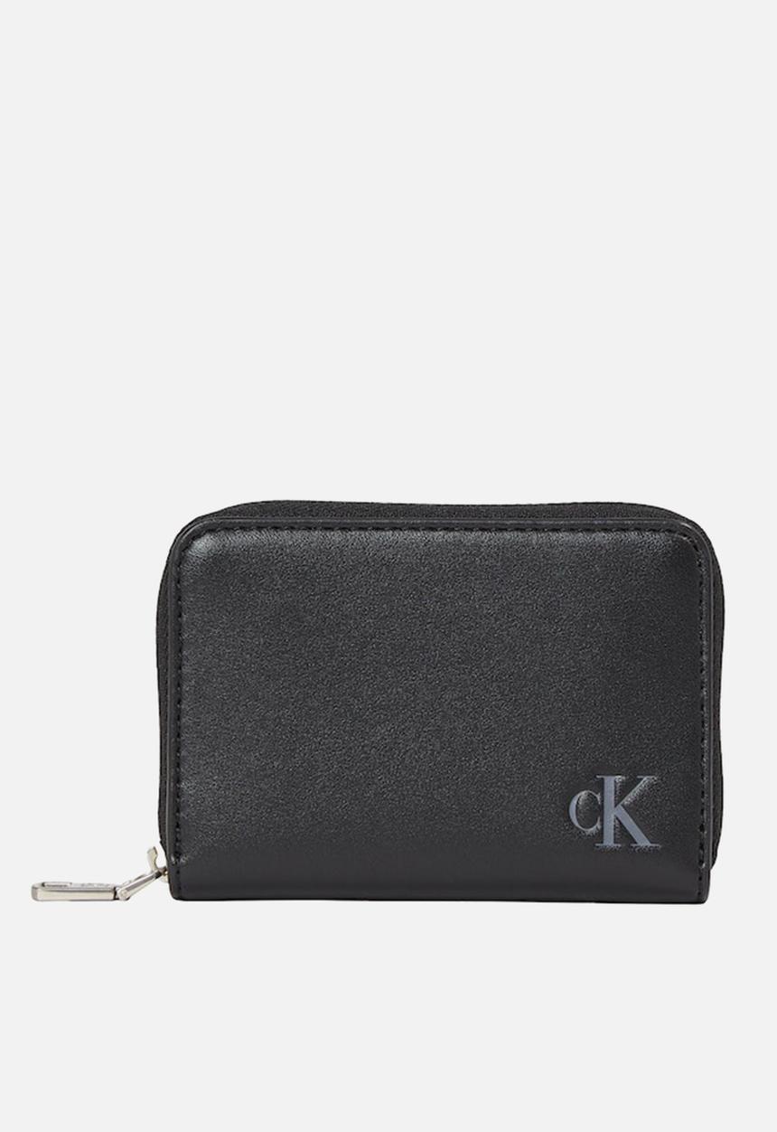 Calvin Klein - Medium zip around purse - black