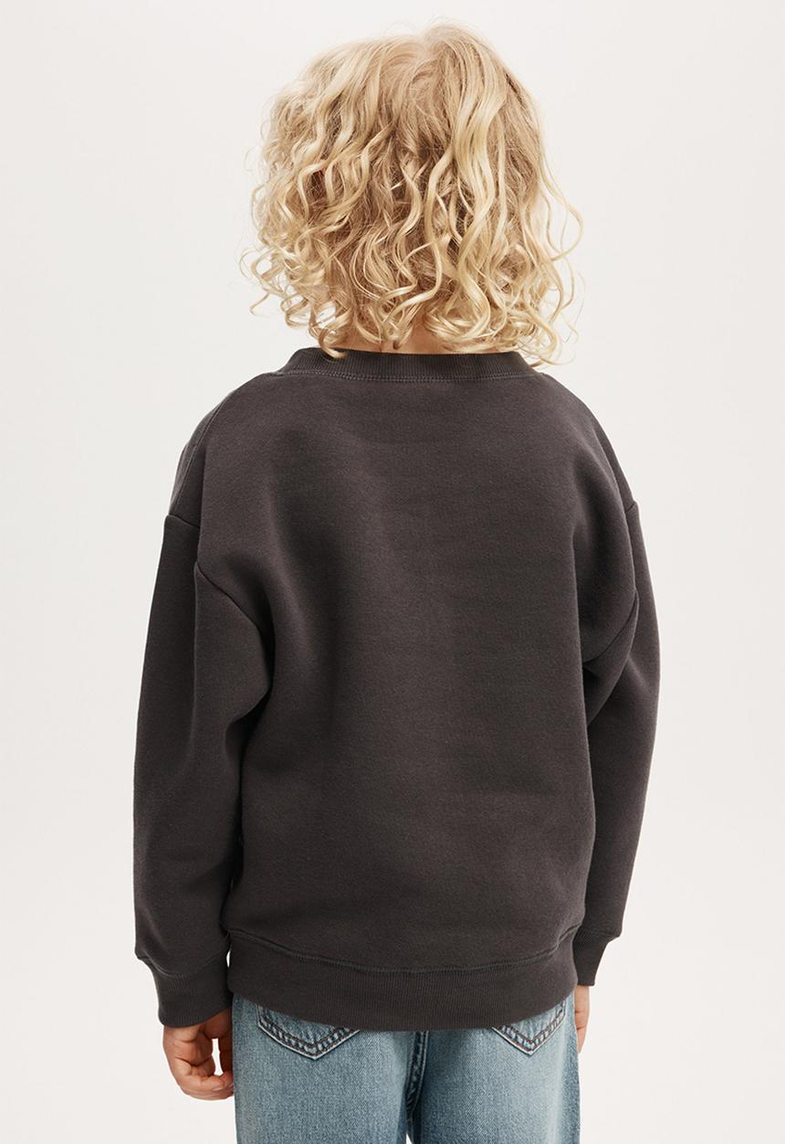 Cotton On - License felix fleece crew neck - lcn mar phantom/spiderman web