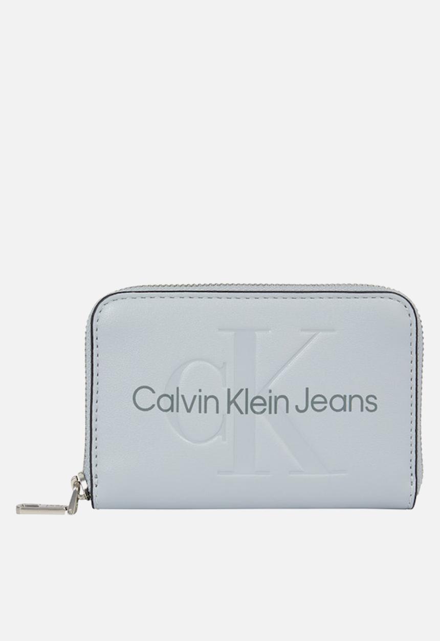 Calvin Klein - Sculpted zip around purse - quarry