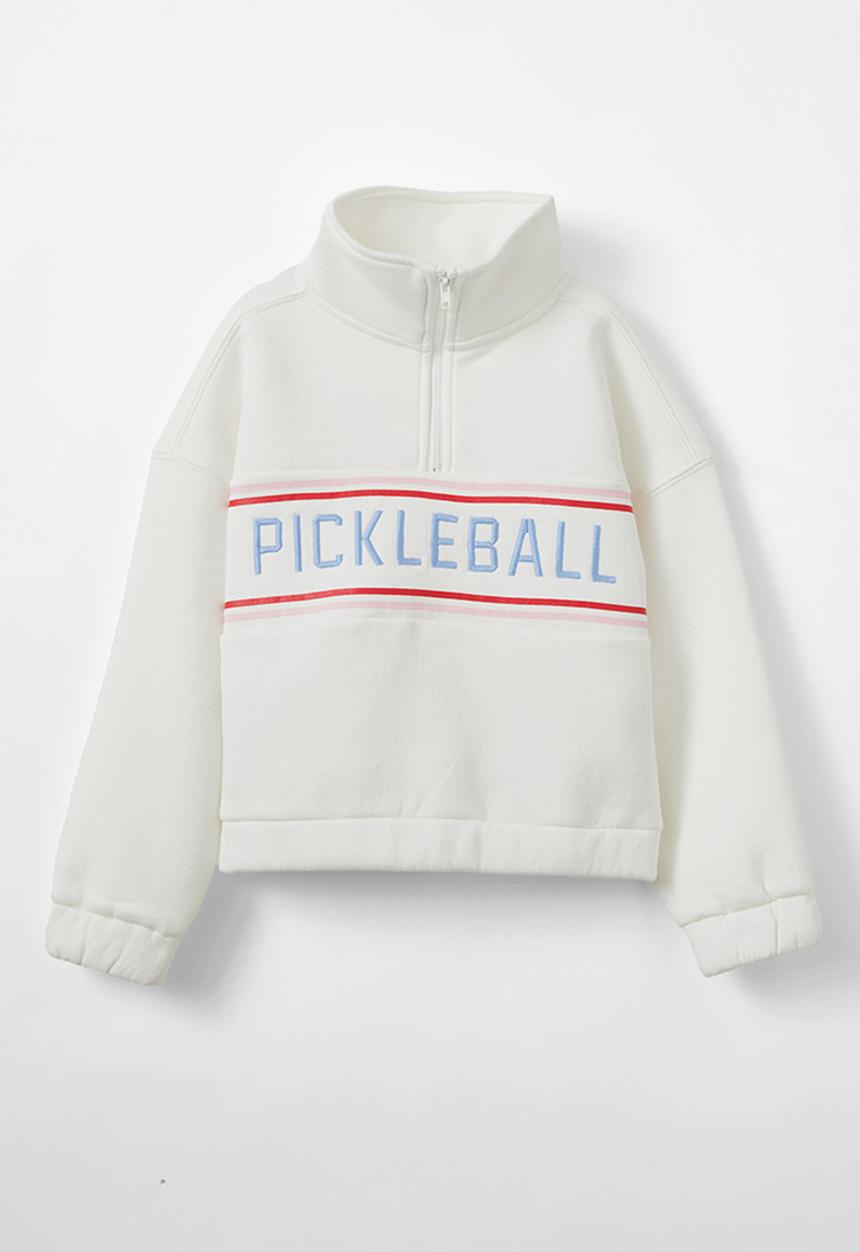 Cotton On - Naomi half zip pullover - vanilla/pickleball