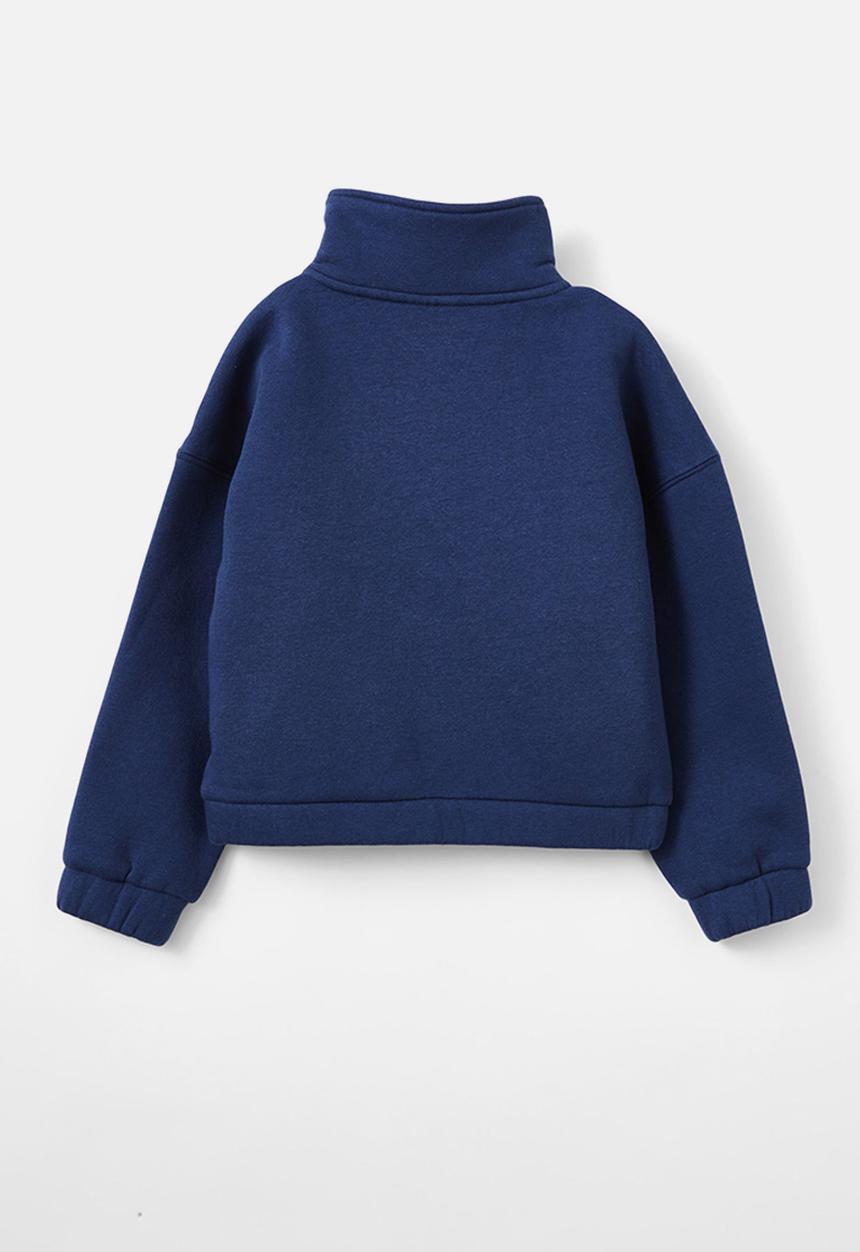 Cotton On - Naomi half zip pullover - in the navy/love all