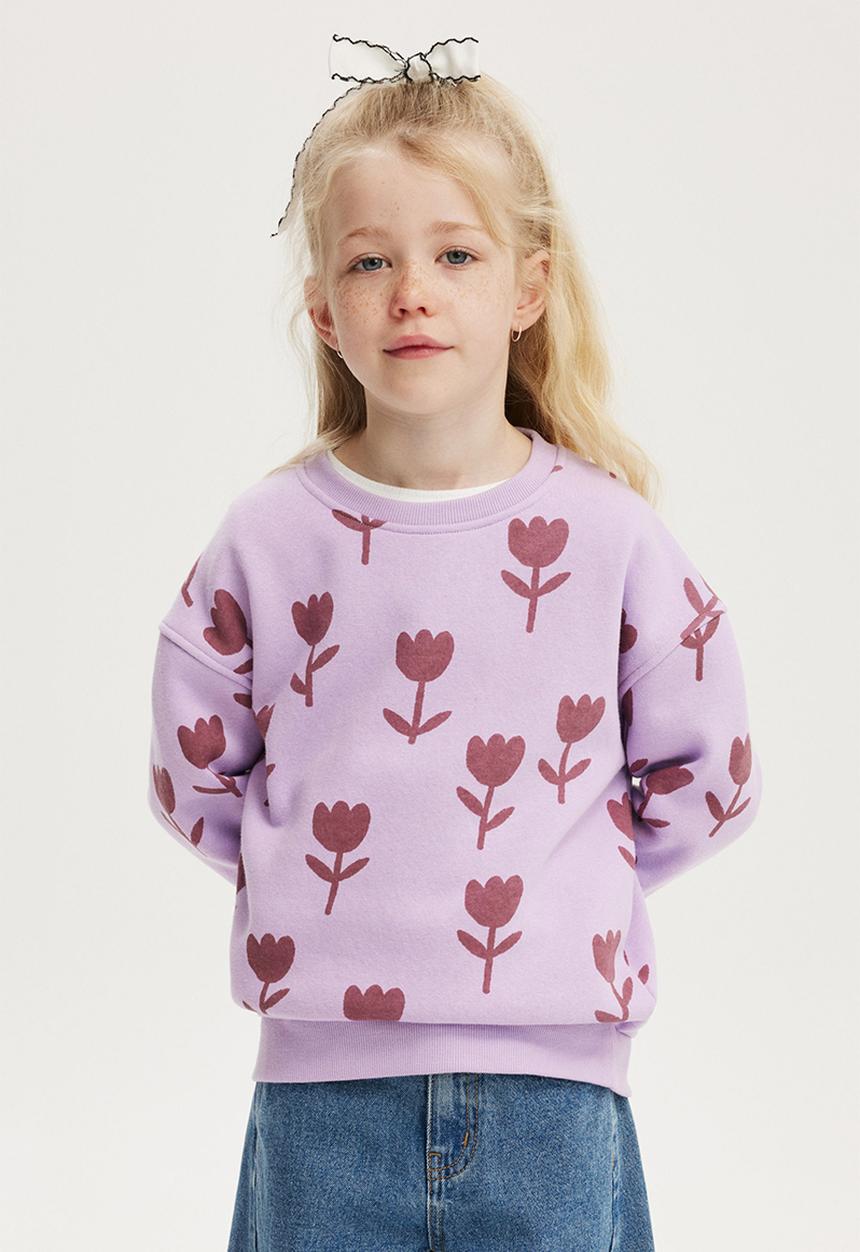 Cotton On - Nyla crew - lilac drop/tulips
