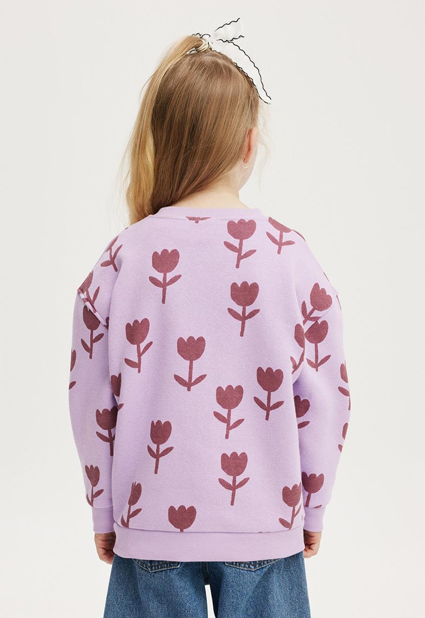 Cotton On - Nyla crew - lilac drop/tulips