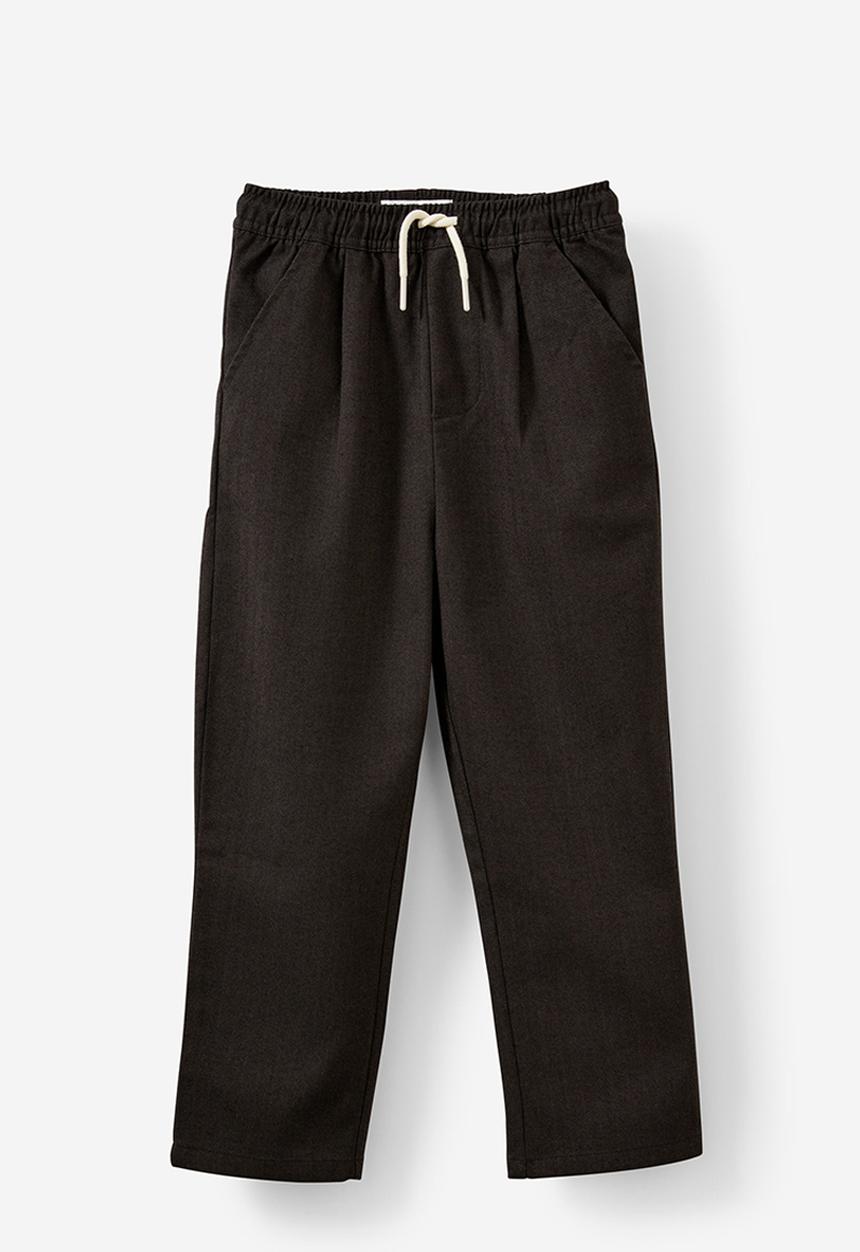 Cotton On - Alex pleat front pant - hot choccy/herringbone