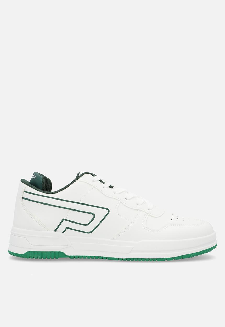 Pierre Cardin - Gunner casual lace up white green a1