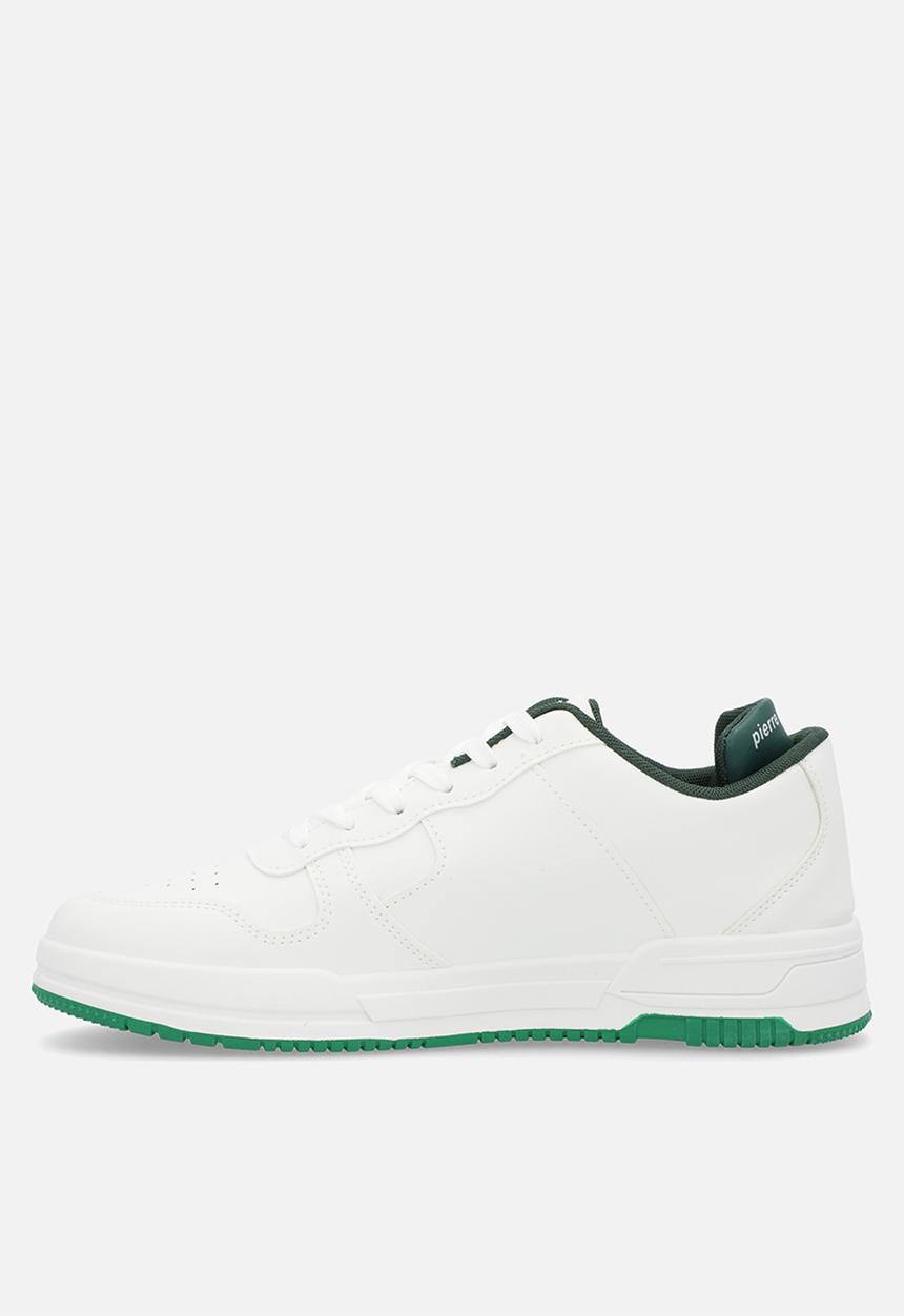 Pierre Cardin - Gunner casual lace up white green a1