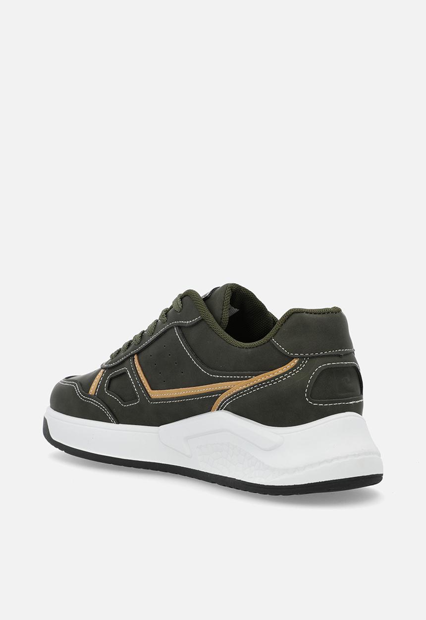 Pierre Cardin - Rico casual lace up olive tan a1