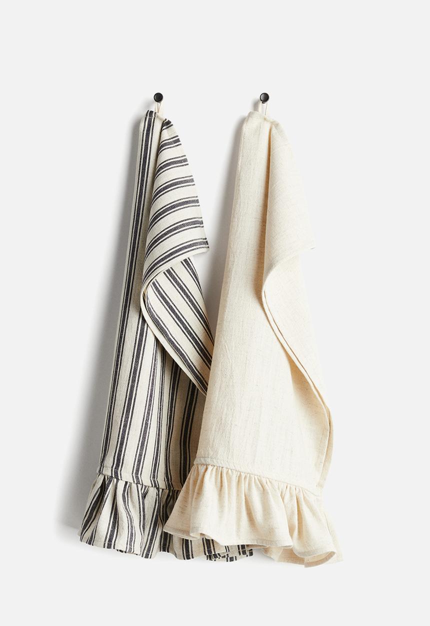 H&M - Cotton tea towel - grey 