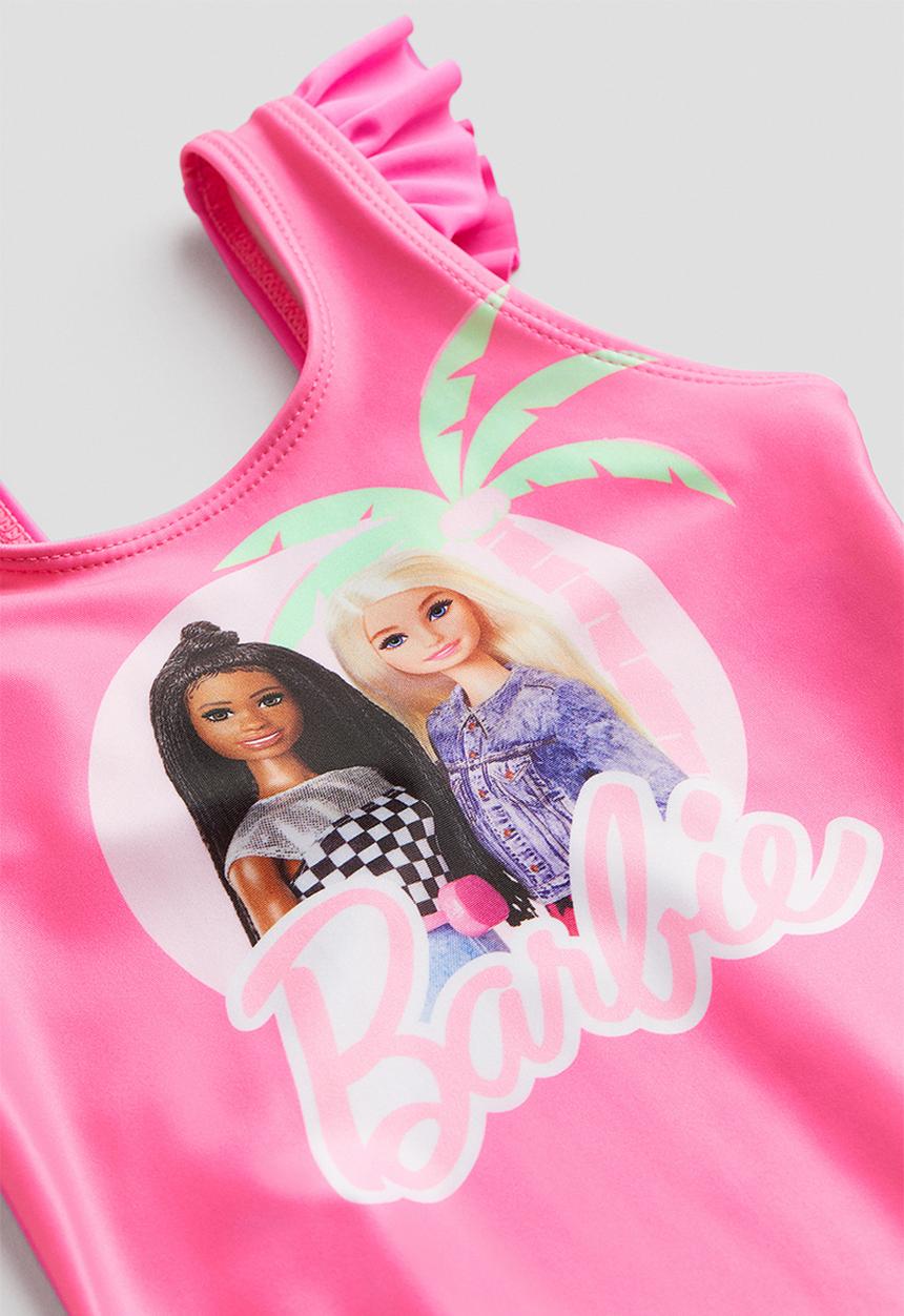 H&M - Printed swimsuit - pink barbie
