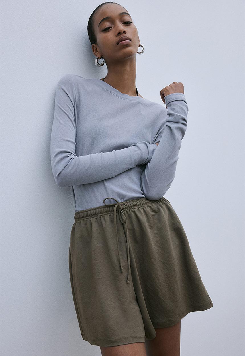 H&M - Pull-on shorts - dark khaki green
