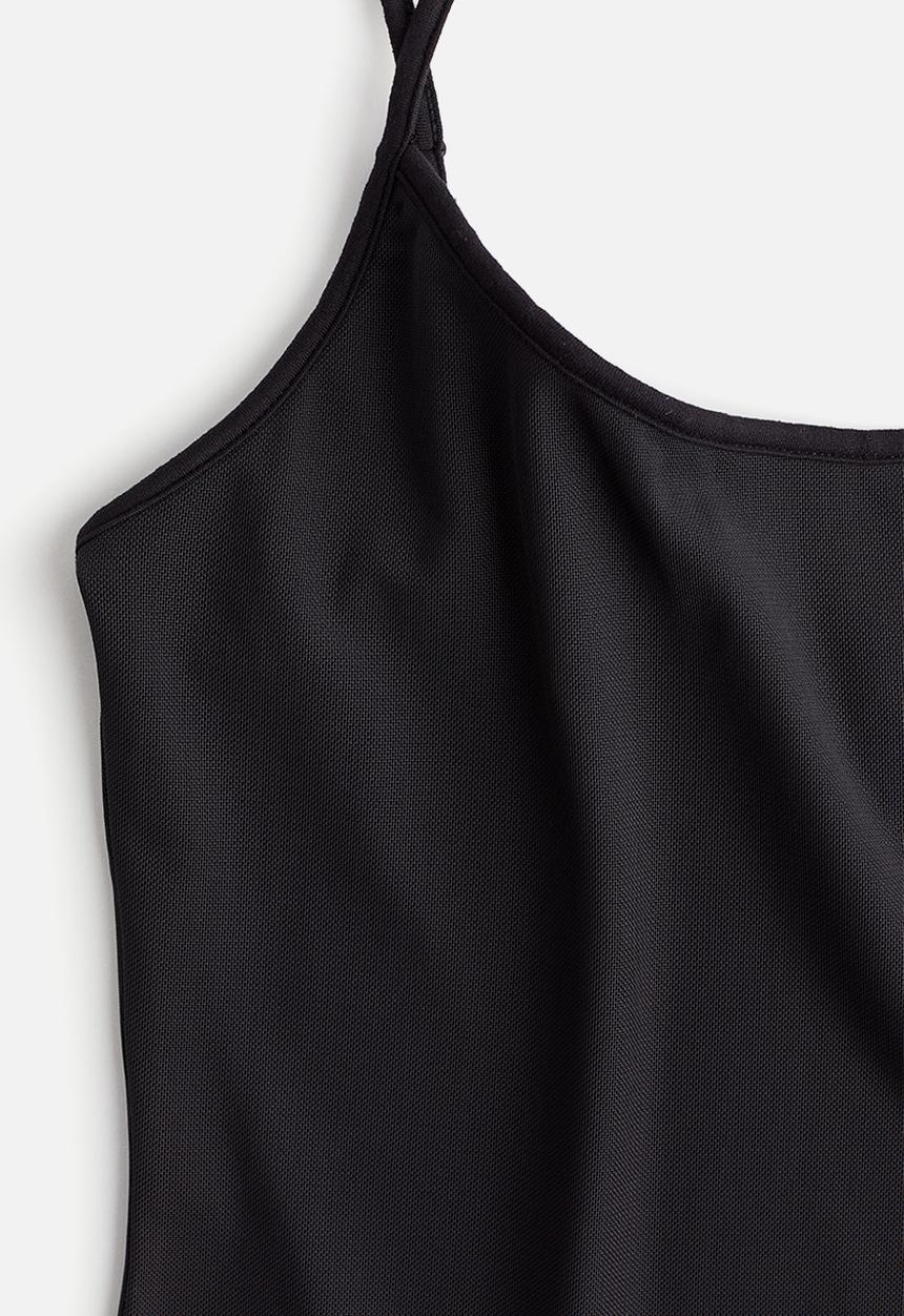 H&M - Mesh thong body - black