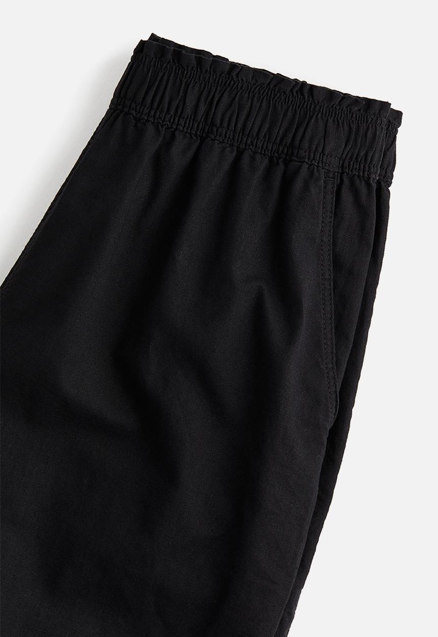 H&M - Ankle-length linen trousers - black