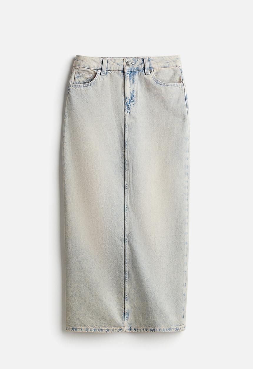 H&M - Denim maxi skirt - pale denim blue