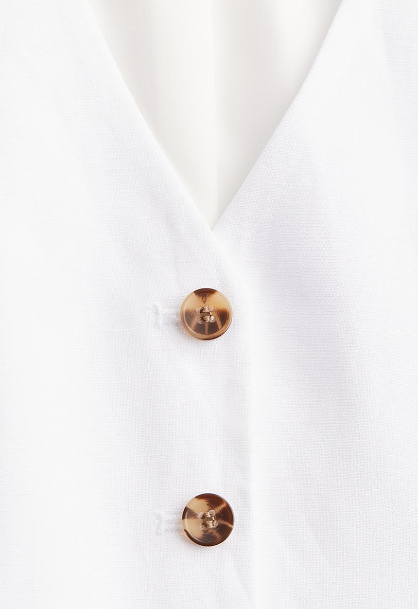 H&M - Suit waistcoat - white