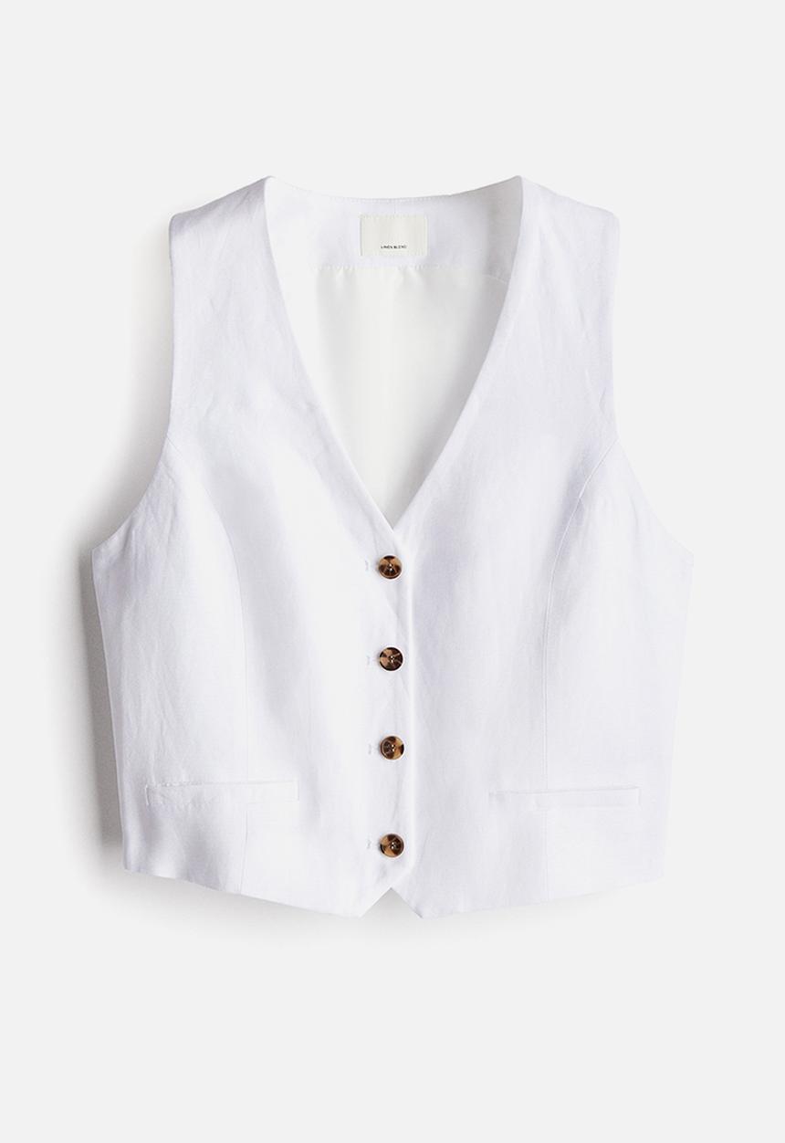 H&M - Suit waistcoat - white