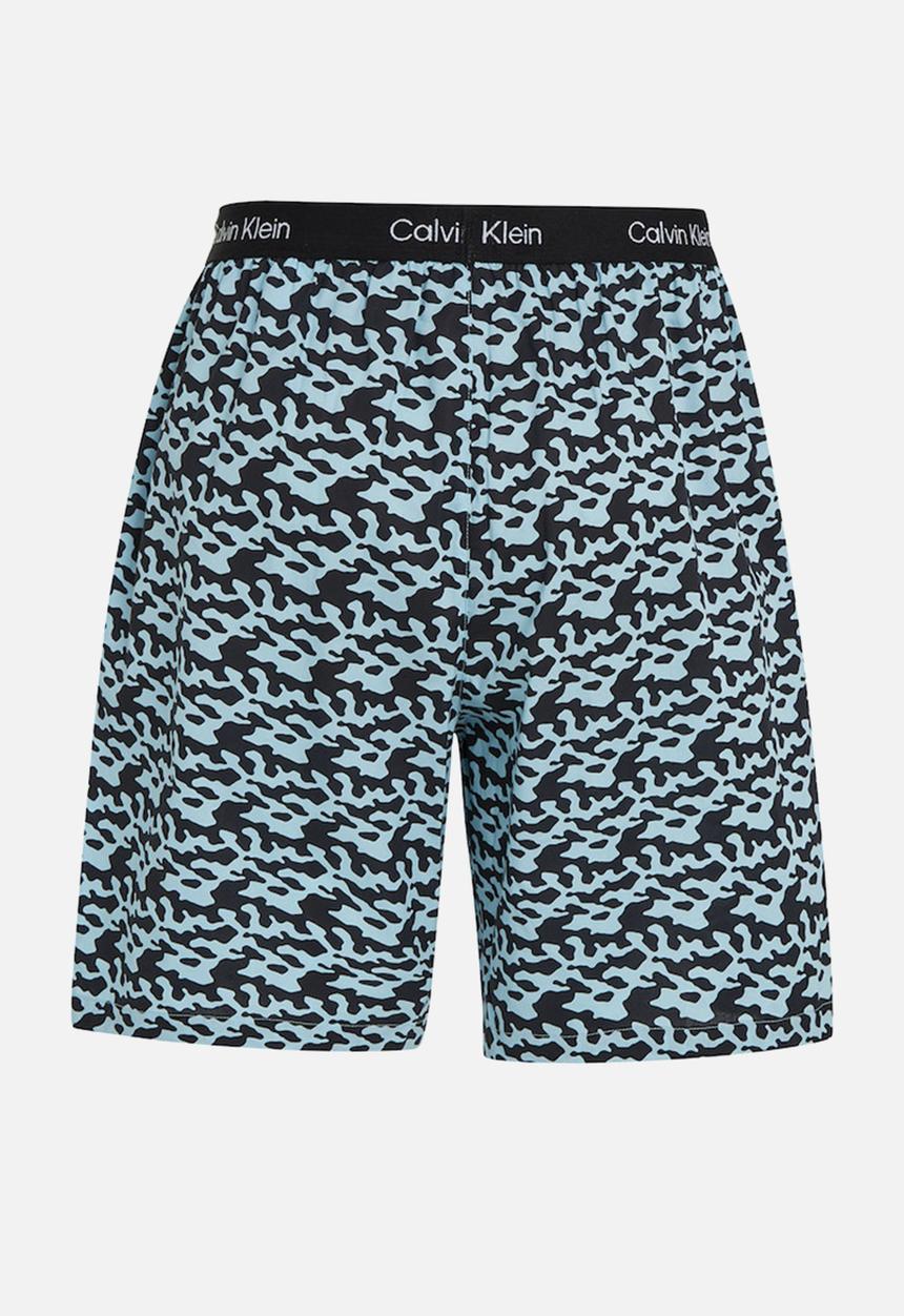 Calvin Klein - Sleep Short - Tiny Tree Frog Print Aquatic