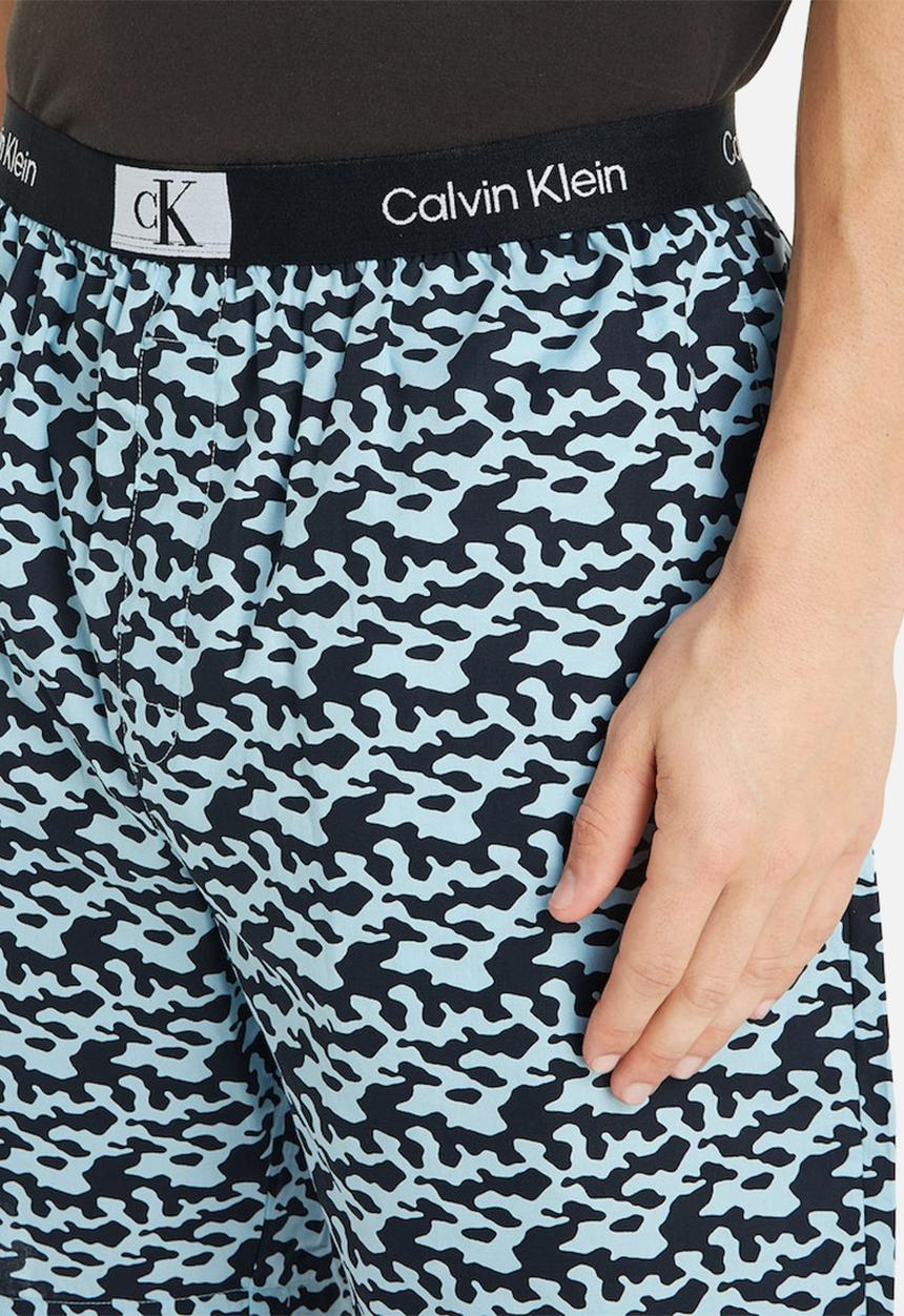 Calvin Klein - Sleep Short - Tiny Tree Frog Print Aquatic